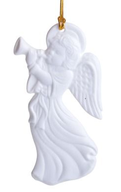 Zawieszka porcelanowa anioł, dekoracja
