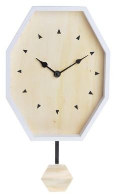 Zegar ośmiokątny, drewniany