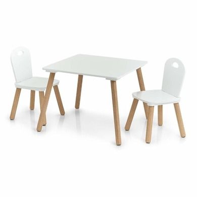 Zeller, Scandi, zestaw mebelków dla dzieci 2 krzesła + stolik
