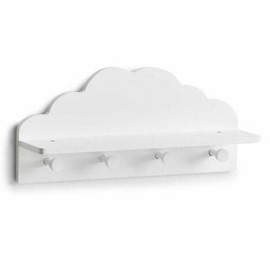 Zeller, wieszak na ubrania dziecięce, Cloud, z półką, 2w1