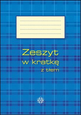 Zeszyt w kratkę z tłem, 64 kartki