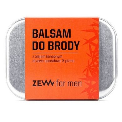 Zew For Men, balsam do brody z olejem konopnym, drzewo sandałowe i piżmo, 80 ml