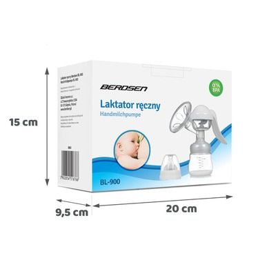 Berdsen, laktator ręczny z akcesoriami, BL-907
