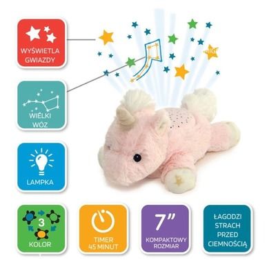 Cloud B, Dream Buddies, Jednorożec, lampka nocna z projekcją świetlną