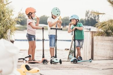 Scoot & Ride, kask S-M dla dzieci, Kiwi