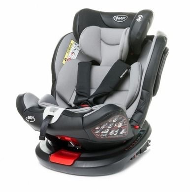 4Baby, Roto-Fix, fotelik samochodowy, 0-36 kg, light grey