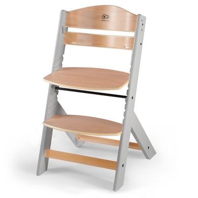 Kinderkraft, Enock, krzesełko do karmienia z poduszką, 3w1, grey