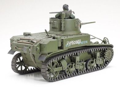 Tamiya, M3 Stuart, lekki czołg amerykański, późna produkcja, model do sklejania