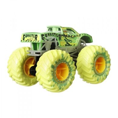 Hot Wheels, Monster Trucks, Pojazdy świecące w ciemności, 10 szt.