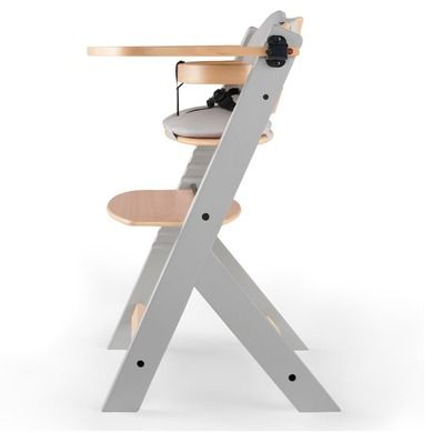 Kinderkraft, Enock, krzesełko do karmienia z poduszką, 3w1, grey