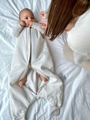 Piapimo, śpiworek z nogawkami, 1.0 TOG, piaskowy