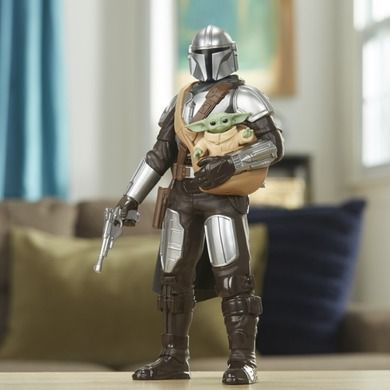 Star Wars, Galactic Action, Mandalorian, figurka z dźwiękiem, 30 cm