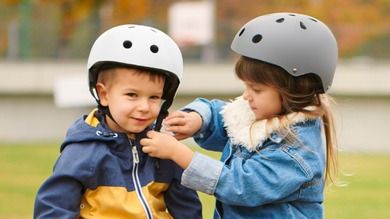 Kinderkraft, Safety, kask, grey, 48-52 cm