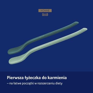 Lovi, łyżeczka do karmienia, Pistachio, 2 szt.