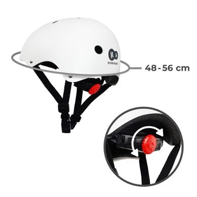 Kinderkraft, Safety, kask, white, 48-52 cm