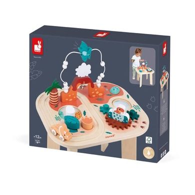 Janod, dinozaury, wielofunkcyjny stolik edukacyjny