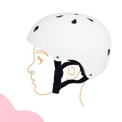 Kinderkraft, Safety, kask, white, 48-52 cm