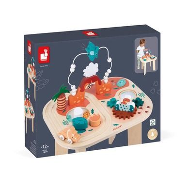 Janod, dinozaury, wielofunkcyjny stolik edukacyjny