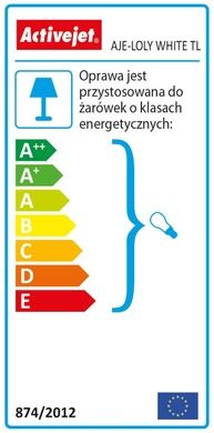 Activejet, lampka biurkowa, AJE-LOLY, biała