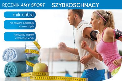 Amy, ręcznik szybkoschnący z mikrofibry, 70-140 cm