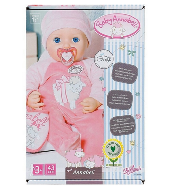 Baby Annabell, lalka interaktywna, 43 cm
