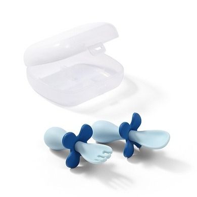 BabyOno, sztućce ergonomiczne dla dzieci, niebieskie