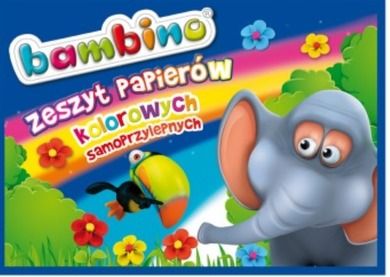Bambino, zeszyt papierów kolorowych, samoprzylepnych, B4