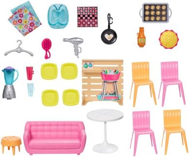 Barbie, Dom w Malibu, zestaw do zabawy bez lalek