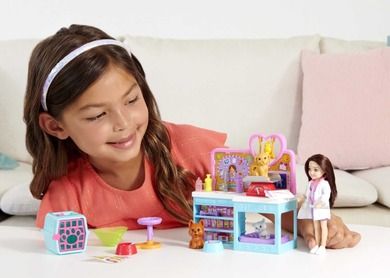 Barbie, Weterynarz, zestaw z lalką Chelsea