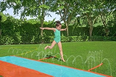 Bestway, H2oGo!, ślizgawka podwójna z bocznymi spryskiwaczami, 4.88 m