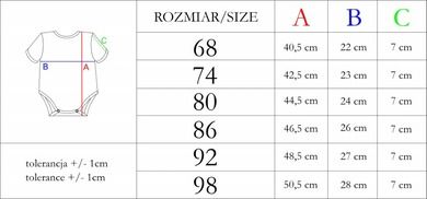 Body chłopięce z krótkim rękawem, białe, indiańskie wzory, Nicol