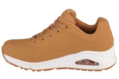 Buty sportowe damskie, brązowe, Skechers Uno-Stand on Air