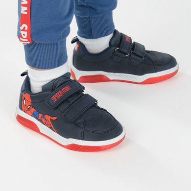 Cool Club, Buty sportowe chłopięce, granatowe, świecąca podeszwa, Spider-Man