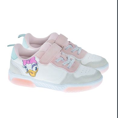 Cool Club, Buty sportowe dziewczęce, białe, świecąca podeszwa, Daisy