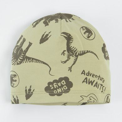 Cool Club, Czapka chłopięca, szara, zielona, Jurassic World, zestaw, 2 szt.