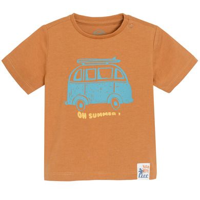 Cool Club, Komplet chłopięcy, T-shirt, Szorty, brązowo-niebieski