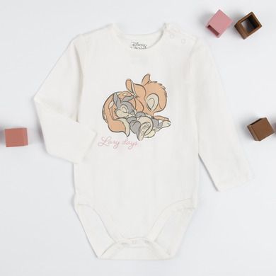 Cool Club, Komplet dziewczęcy, Body z długim rękawem, Legginsy, ecru, różowy, Bambi