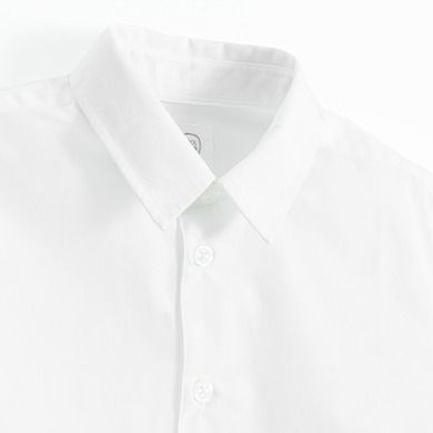 Cool Club, Koszula chłopięca z długim rękawem, slim fit, biała