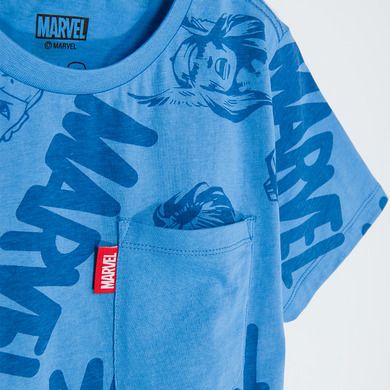 Cool Club, T-shirt chłopięcy, niebieski, Marvel Super Heroes