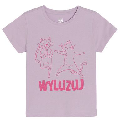 Cool Club, T-shirt dziewczęcy, fioletowy