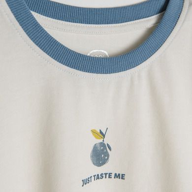 Cool Club, T-shirt dziewczęcy, pudełkowy, ecru