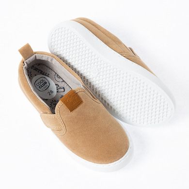 Cool Club, Trampki slip on chłopięce, beżowe