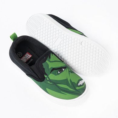 Cool Club, Trampki slip on chłopięce, czarne, Hulk, The Avengers