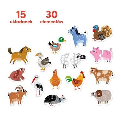 CzuCzu, Zwierzątka na wsi, puzzle do pary