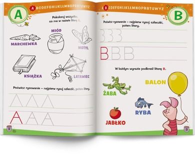 Disney uczy. Kubuś Puchatek. Zeszyt ćwiczeń. Litery