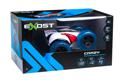 Exost, Crazy, pojazd zdalnie sterowany, biało-czerwony