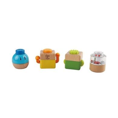 Hape, Baby Einstein, 4 kostki sensoryczne, klocki