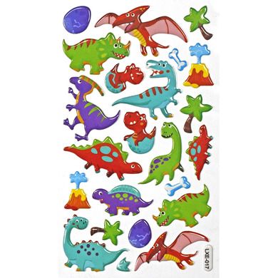 Hasta, Titanum Craft-fun Series, naklejki wypukłe, dinozaury
