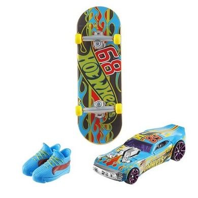 Hot Wheels, Skate Collector Pack, deskorolka, buty i samochodzik, Trick Slammer + Nitro Door Slammer