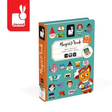 Janod, Magnetibook, Świat baśni, magnetyczna układanka